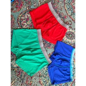 Goldpfeil Mens 3 Pack Trunk Boxer Briefs Red Green Blue Size 100